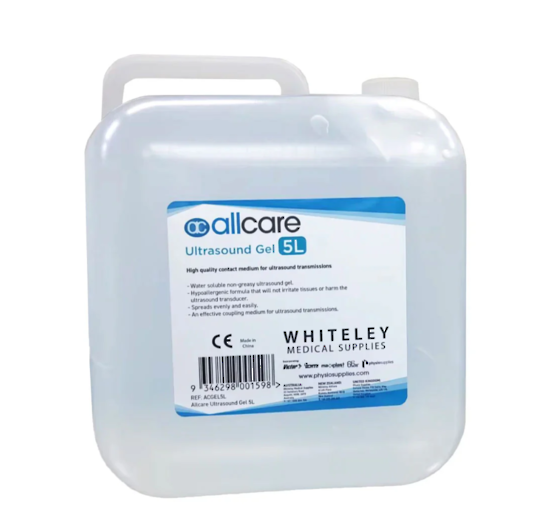 Allcare Ultrasound Gel 5 Litres with 250ml dispenser - CLEAR